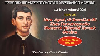 13 NOV  FR AGNELO NOVENA MASS  KONKANI  LIVE STREAM  800 AM IST [upl. by Fantasia753]