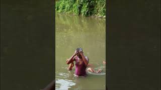 Fake Big Snake Prank With Pond Birth ManEmtiazBhuyanShorts [upl. by Yenffad]