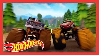 MAIORES AVENTURAS HOT WHEELS MONSTER TRUCKS NO CAMP CRUSH 💥🏁🏆  Hot Wheels Brasil [upl. by Ayatnahs]