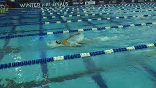 Men’s 800m Freestyle Heat 3  2018 Winter National Championships [upl. by Adrial796]