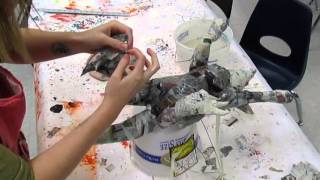 How to Make a Paper Mache Alebrije Step Three [upl. by Elton]