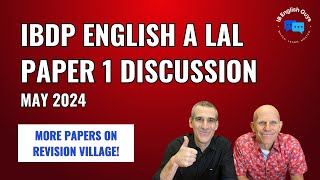 IBDP English A May 2024 Paper 1  Chat GPT  Close Reading [upl. by Pollack]