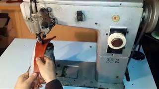 332 класс Обувная колонковая колонок ПМЗ Швейная машина sewing machine [upl. by Veejar]