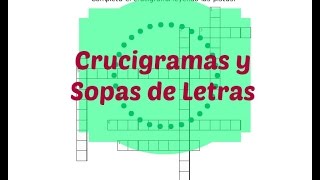 ¿Cómo hacer un crucigrama y una sopa de letras online de forma sencilla [upl. by Sim788]