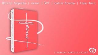 Bíblia Sagrada  Jesus  NVT  Letra Grande  Capa Dura [upl. by Sparhawk]