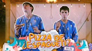 Pizza de ¡¿ESPAGUETI  Yo NUNCA NUNCA  Veladuermes EP1 [upl. by Herzog]