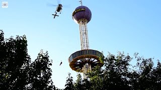 FreizeitLand Geiselwind 21 Besucher müssen gerettet werden [upl. by Anilat815]