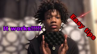 HOW TO GET FREEFORM DREADS WITH A SPONGEEASY TIPS [upl. by Rodama]