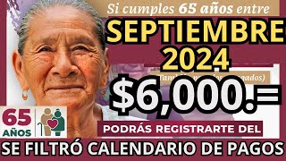 Pensión Bienestar 2024 calendario oficial del pago doble de 12 mil pesos [upl. by Vange675]