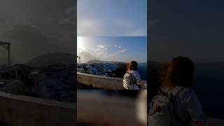 Windy Day in Santorini and STILL Beautiful santorini memories travelcouple [upl. by Resay55]