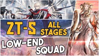 All ZTS Stages  Challenge Mode  Low End Squad 【Arknights】 [upl. by Linnea]