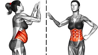 Standing Flabby Stomach Workout [upl. by Inava822]