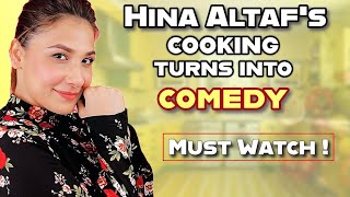 Hina Altaf having fun while cooking in the kitchen 😜  Hina altaf vlogs [upl. by Uri]