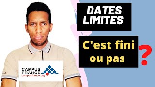 Dates limites Campus France Cest quand Soumission dossier et payement des frais Elhadji Ibrahima [upl. by Akehsal]