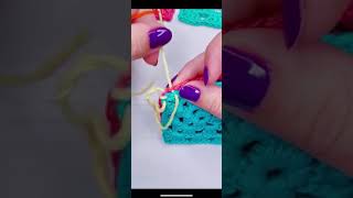 How to Sew Granny Squares using the Whip Stitch Left Handed Part 1 [upl. by Fara]