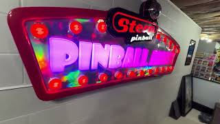 Stern Pinballs New 3500 Pinball Alley Logo Sign [upl. by Asle5]