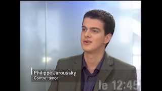 Philippe Jaroussky  Le journal interview on 180304 [upl. by Leff]