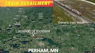 Train Derailment Near Perham Minnesota [upl. by Airol]