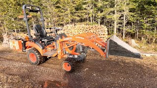 Final Steps and Reveal of a Custom Stump Bucket for our Kubota BX2380 [upl. by Pry514]