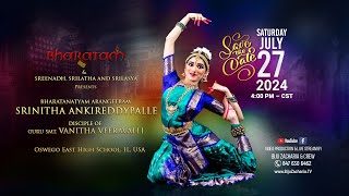 Bharatanatyam Arangetram of Srinitha Ankireddypalle [upl. by Ellerrehs]