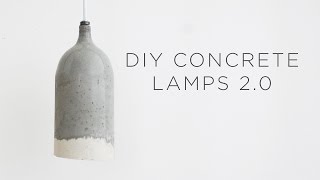 DIY Concrete Pendant Lamps 20  Design updates [upl. by Eisenhart445]