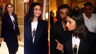 Alia Bhatt and Ranbir Kapoor Visuals After Animal Movie Special Screening In Mumbai [upl. by Siegler377]