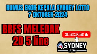 PREDIKSI SIDNEY HARI INI 7 OKTOBER 2024  BOCORAN SYDN [upl. by Still903]