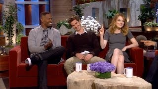 Emma Stone and Andrew Garfield on Their Chemistry [upl. by Ayak]