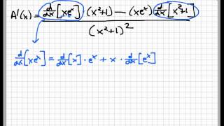 Screencast 234 Combining the Product and Quotient Rules [upl. by Quinton809]