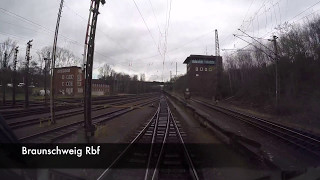 Führerstandsmitfahrt Braunschweig Rbf  Hildesheim Hbf [upl. by Ainak]