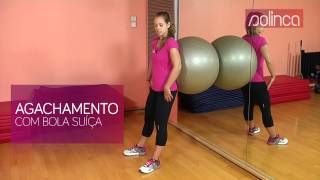 Agachamento com bola suíça  SOLINCA FITNESS CHANNEL [upl. by Kayla625]