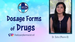 What are different Dosage forms of drugs  Pharmaceutical dosage forms  Drug formulations [upl. by Ytitsahc]