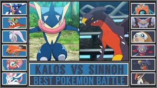 Strongest Pokémon Battle KALOS vs SINNOH [upl. by Neeron]