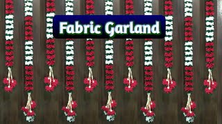 Fabric Flower Garland Phool Mala Crafter Takshvi [upl. by Aihcropal777]