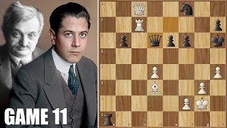 I do Not Consider it Good  Capablanca VS Lasker  WCC Game 11 1921 [upl. by Letty786]