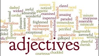 ADJECTIVES ENGLISH GRAMMAR [upl. by Novej]