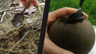 Poterie à la cuillère  Pots ronds avec différentes qualités de terre [upl. by Madelin]