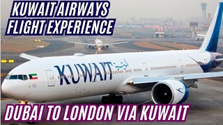 trip report dubai to London with kuwait airways  dubai Airport  kuwait Airport kuwait airways [upl. by Arrahs587]