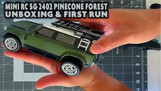 Mini RC SG2402 PINECONE FOREST RTR RC Unboxing and First Run [upl. by Jenness]