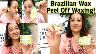 How To Use Brazilian Wax From Le Bonheur at Home ✅ Use This Wax To Waxing Less Painful 😖 waxing [upl. by Stortz]