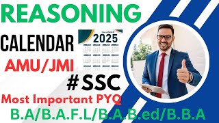 MOST IMPORTANT PYQ 4 SSCCGL CALENDAR जबरदस्त सवाल है 👌💥🔥 amu jmi ssc sscgl asadsir reasoning [upl. by Shult]