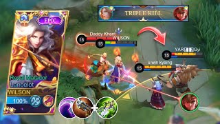 BEST LANCELOT ONE SHOT BUILD FOR RANK UP FASTER IN 2024 100 BROKEN😱🔥 [upl. by Venable]