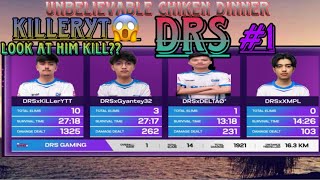 DRS unbelievable chicken dinner and direct 1😱killeryt solo 10 kill🫢 [upl. by Monica]