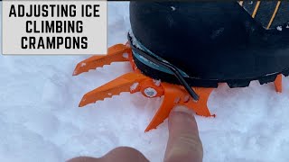 Adjusting Ice Climbing Crampons [upl. by Theola]