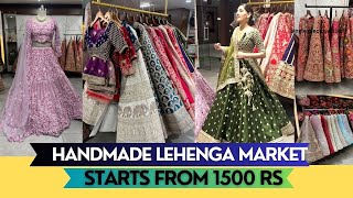 Biggest Wedding Lehenga Market Starts From 1500 Rs  Best Place For Wedding Shopping [upl. by Nonrev]