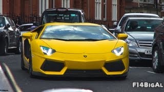 Loud Lamborghini Aventadors in London  DMC vs LNB vs Straight Pipes [upl. by Mulligan]