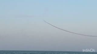 2nd day of air show in sea front al khobar corniche parkpark and air show mix view of sea airshow [upl. by Fasano152]