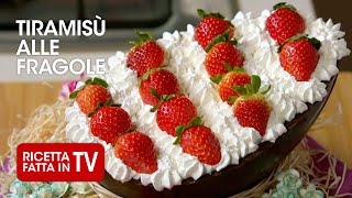 TIRAMISÙ NELLUOVO DI PASQUA ALLE FRAGOLE di Benedetta Rossi  Ricetta TV Fatto in Casa per Voi [upl. by Emelda362]