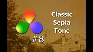 How To Create a Classic Sepia Tone in DaVinci Resolve [upl. by Pernas]