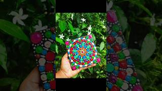 Easy Beginner Dotting Tutorial 🎨 How to paint a dot mandala for beginners art dotmandala shorts [upl. by Markus]